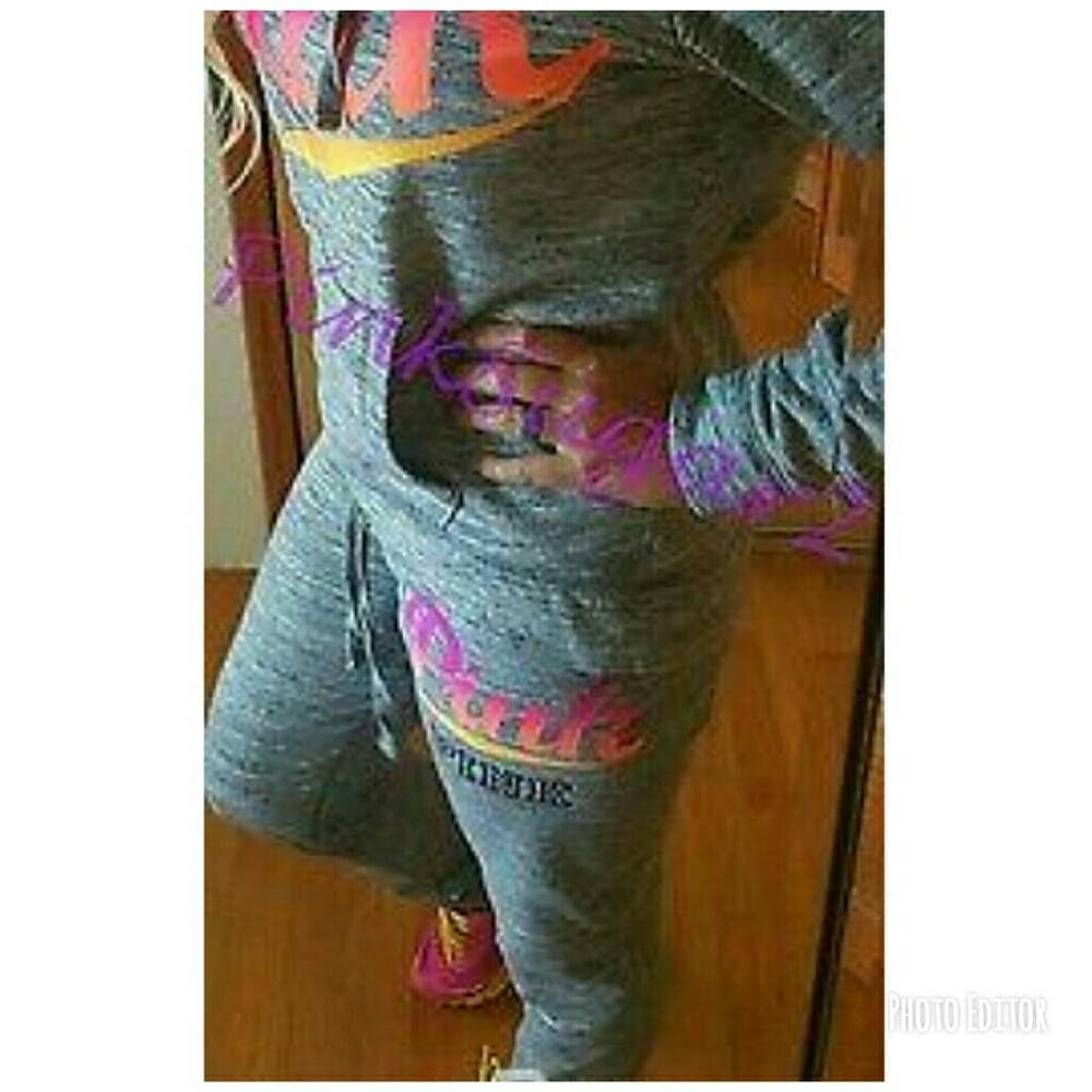 Pink sweat outfit